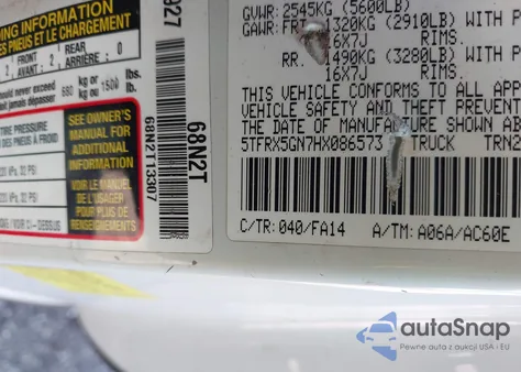 2017 Toyota Tacoma Sr from USA, damaged, VIN 5TFRX5GN7HX086573